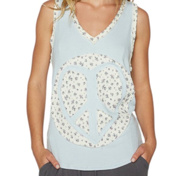 POL TANK TOP CLEAR SKY SUPER CUTE!! BLUE - Picture 3 of 5